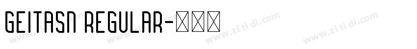 GeitaSN Regular字体转换